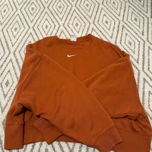 Nike Orange Crop Sweatshirt